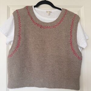 Anthropologie Pilcro Twofer Zig-Zag Sweater Vest (Never worn!)